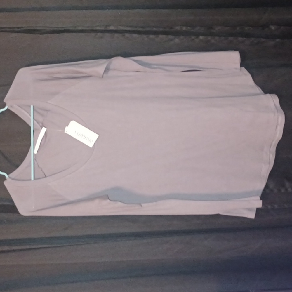 Yummy by Heather Thompson 1X Peruvian Pima cotton long sleeve shirt.